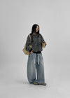 (UNISEX) Kolgen Pocket Balloon Denim Pants