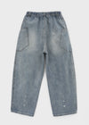 (UNISEX) Kolgen Pocket Balloon Denim Pants