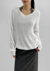 Rumpoin Loose Fit V-neck Knit