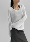 Rumpoin Loose Fit V-neck Knit