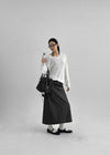 Rumpoin Loose Fit V-neck Knit