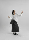 Rumpoin Loose Fit V-neck Knit