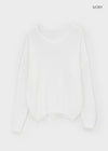 Rumpoin Loose Fit V-neck Knit