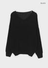 Rumpoin Loose Fit V-neck Knit