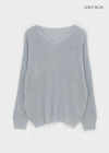 Rumpoin Loose Fit V-neck Knit