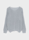 Rumpoin Loose Fit V-neck Knit