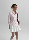 Sendober Cotton Punching Flare Mini Skirt Pants