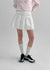Sendober Cotton Punching Flare Mini Skirt Pants