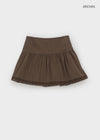 Sendober Cotton Punching Flare Mini Skirt Pants