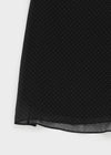 Dendomer Chiffon Dot Midi Skirt