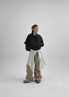 Humusing Crack Leather Jumper