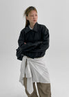 Humusing Crack Leather Jumper