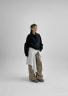 Humusing Crack Leather Jumper