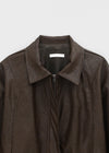 Humusing Crack Leather Jumper