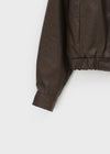 Humusing Crack Leather Jumper