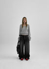 Cadillac U-Nenk Semi Crop Knit