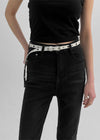 Clasun Eyelet Slim Leather Belt