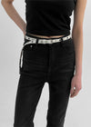 Clasun Eyelet Slim Leather Belt