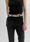Clasun Eyelet Slim Leather Belt