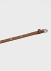 Clasun Eyelet Slim Leather Belt