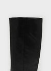 Milua Buckle Leather Long Boots