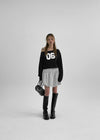 Treekeum Balloon Check Mini Skirt