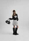 Treekeum Balloon Check Mini Skirt