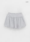Treekeum Balloon Check Mini Skirt