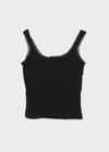 Doelt Henry Neck Lace Sleeveless (Built-in Cap)