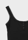Doelt Henry Neck Lace Sleeveless (Built-in Cap)