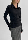 [MADE] Selfie Spa Slim Fit Collar Long Sleeve T-shirt
