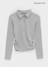 [MADE] Selfie Spa Slim Fit Collar Long Sleeve T-shirt