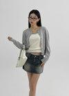 [MADE] Dobil Stripe Denim Miniskirt