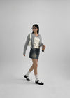 [MADE] Dobil Stripe Denim Miniskirt