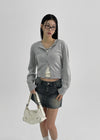 [MADE] Dobil Stripe Denim Miniskirt