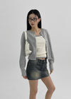 [MADE] Dobil Stripe Denim Miniskirt