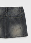 [MADE] Dobil Stripe Denim Miniskirt