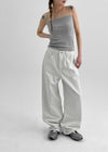 Longnut Semi Balloon Wide Cotton Pants