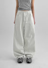 Longnut Semi Balloon Wide Cotton Pants