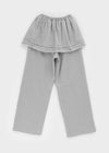 Nanaring Banding Layered Skirt Pants
