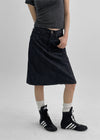 Stolit Raw Denim Midi Skirt