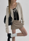 Sseulita Check Mini Skirt