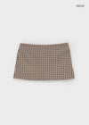 Sseulita Check Mini Skirt