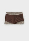 Sseulita Check Mini Skirt