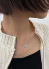 (SILVER 925) Nerit Heart Stone Necklace