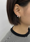(SILVER 925) Ludiang Foil Ring Earring