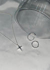 (SILVER 925) Ludiang Foil Ring Earring