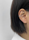 (SILVER 925) Lucite Chain Ear Cuff