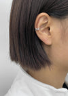 (SILVER 925) Lucite Chain Ear Cuff
