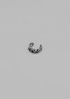 (SILVER 925) Lucite Chain Ear Cuff